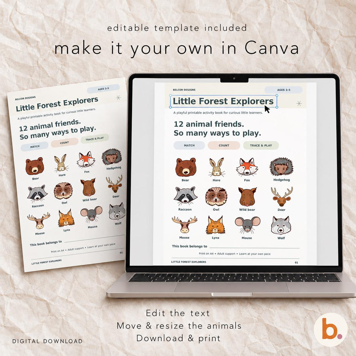 Little Forest Explorers Activity Pack