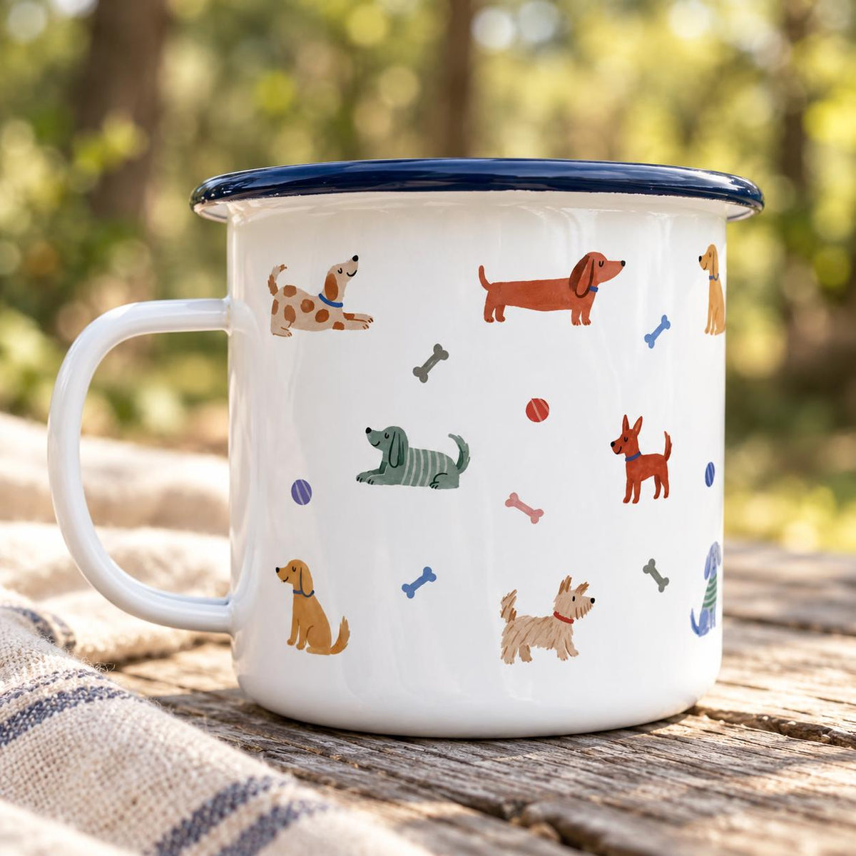 Personalised Puppy Pattern Mug