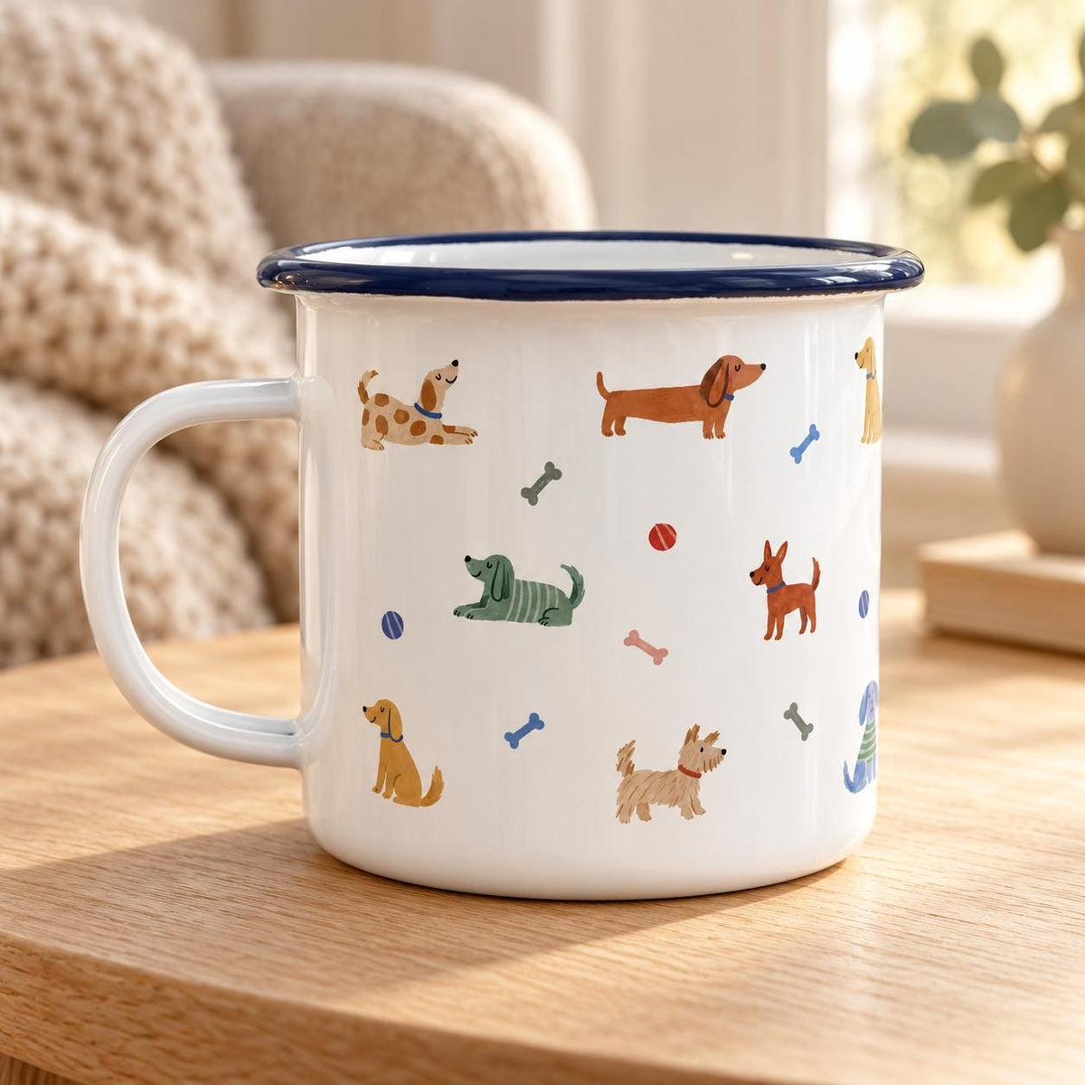 Personalised Puppy Pattern Mug
