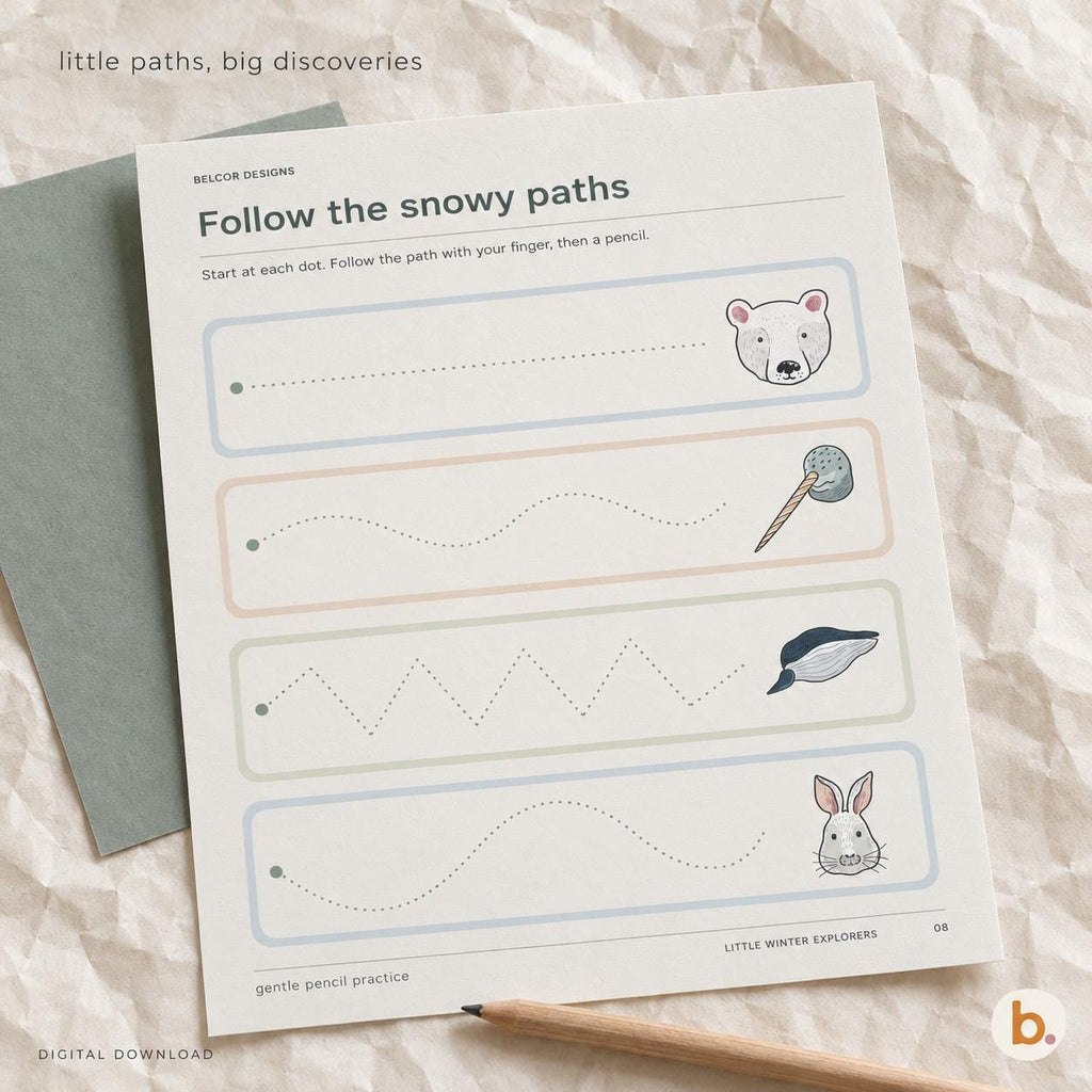 Editable Canva template to personalise the winter activity pack