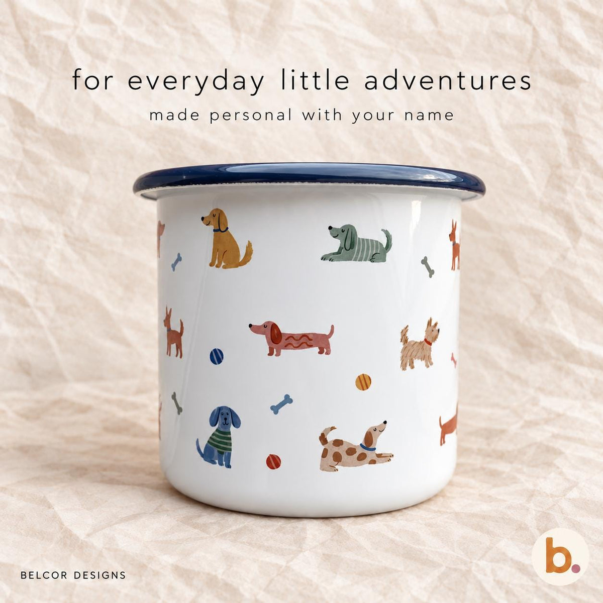 Personalised Puppy Pattern Mug